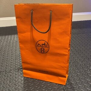 Hermes Orange Paper Bag